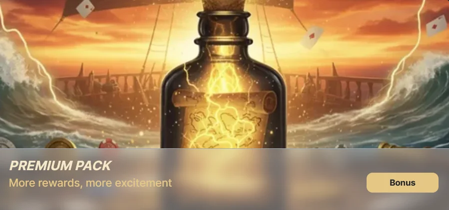 Tortuga Casino, offre Premium Pack